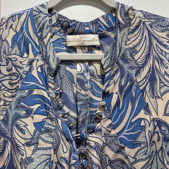 Natalie Martin Silk Fiore Maxi | Jungle Print Lake Blue | XS - Picture 7 of 9